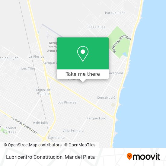 Mapa de Lubricentro Constitucion