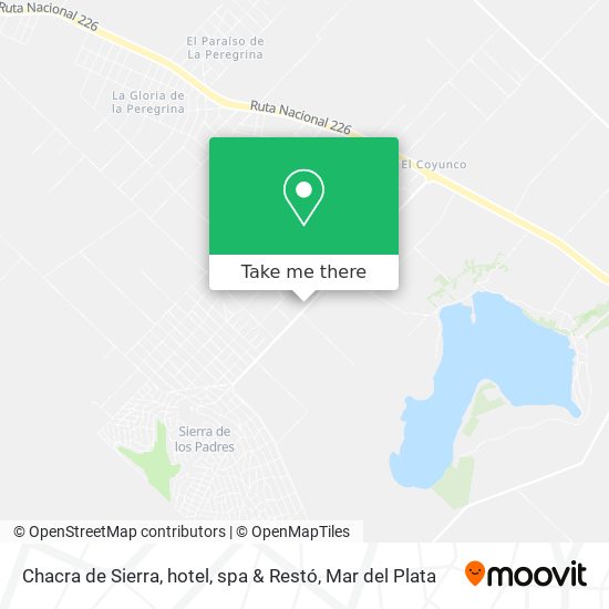 Chacra de Sierra, hotel, spa & Restó map