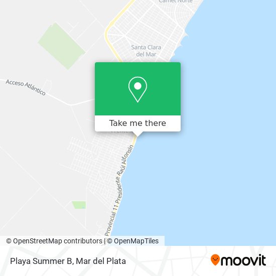 Mapa de Playa Summer B