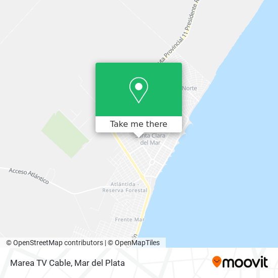 Mapa de Marea TV Cable
