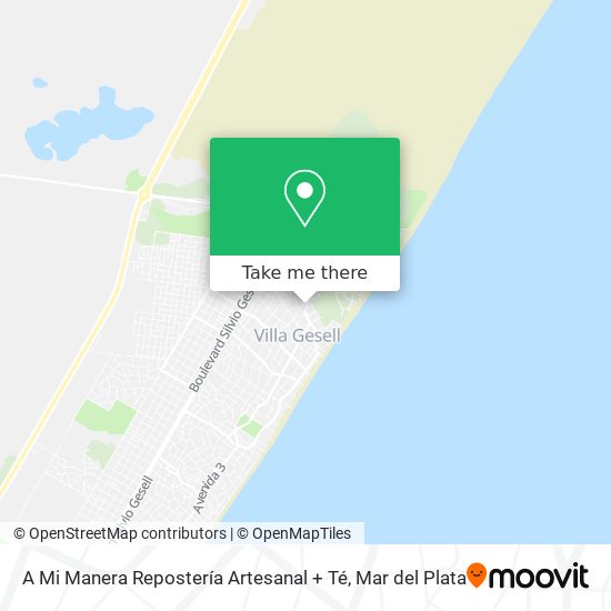 Mapa de A Mi Manera Repostería Artesanal + Té