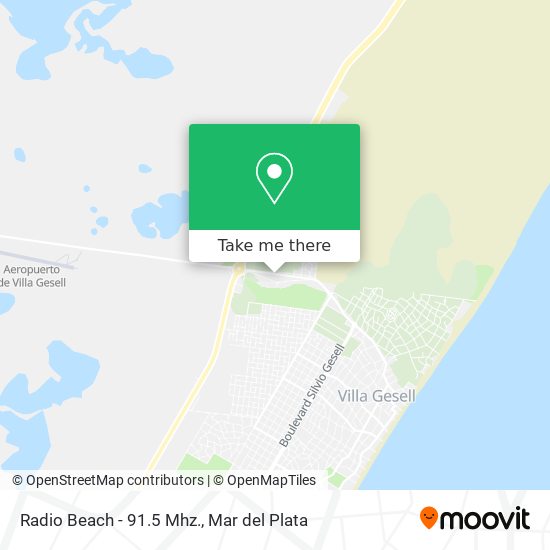 Mapa de Radio Beach - 91.5 Mhz.