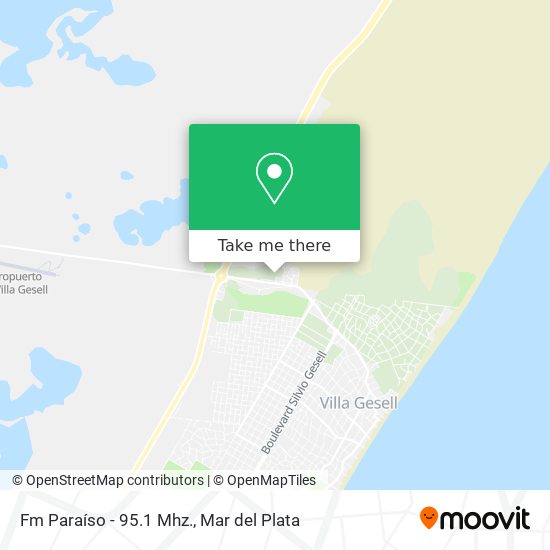 Mapa de Fm Paraíso - 95.1 Mhz.
