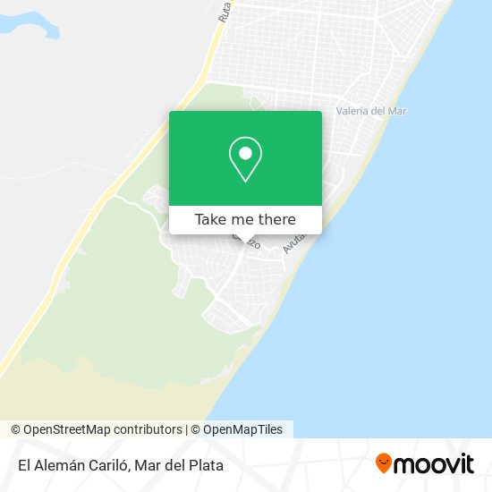 El Alemán Cariló map