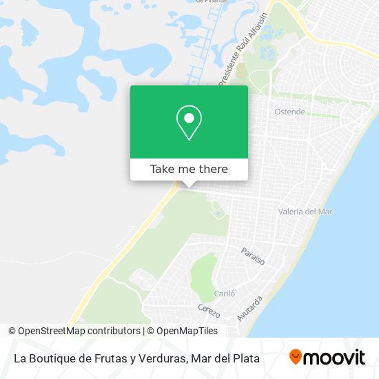 La Boutique de Frutas y Verduras map