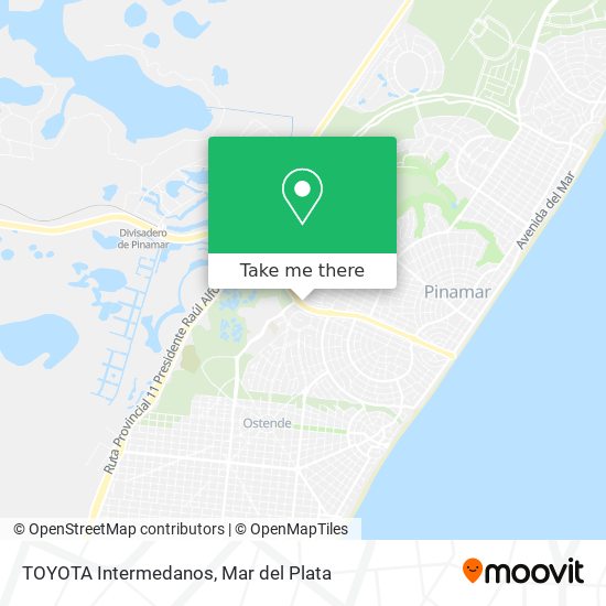 TOYOTA Intermedanos map