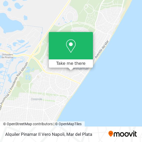 Alquiler Pinamar Il Vero Napoli map