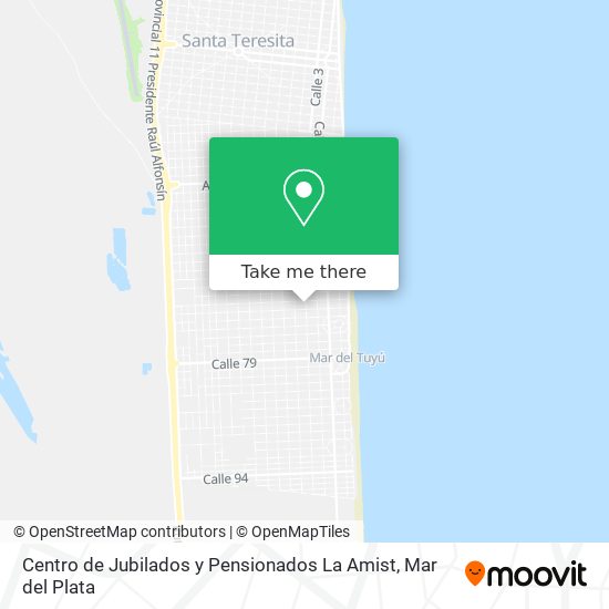 Centro de Jubilados y Pensionados La Amist map