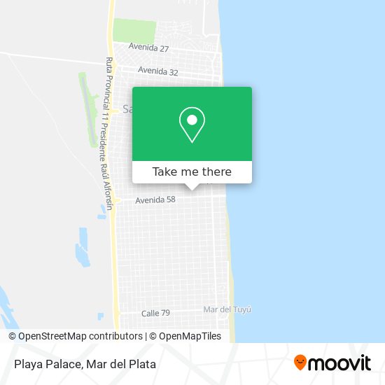 Mapa de Playa Palace