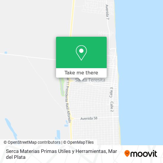 Serca Materias Primas Utiles y Herramientas map