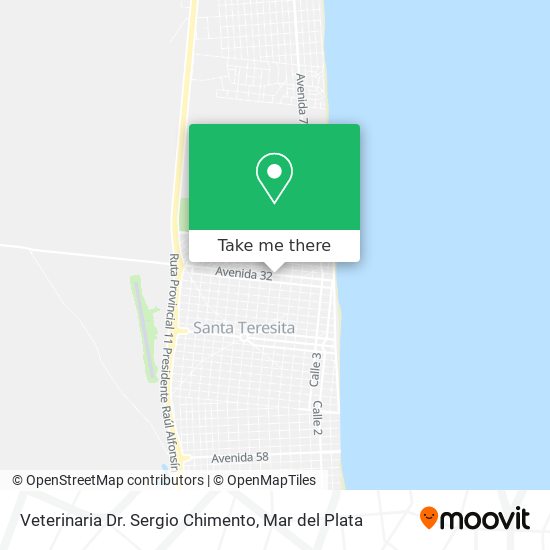 Veterinaria Dr. Sergio Chimento map