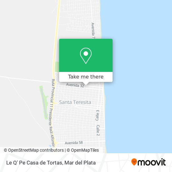 Mapa de Le Q' Pe Casa de Tortas