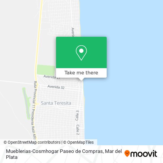 Mapa de Mueblerias-Cosmhogar Paseo de Compras