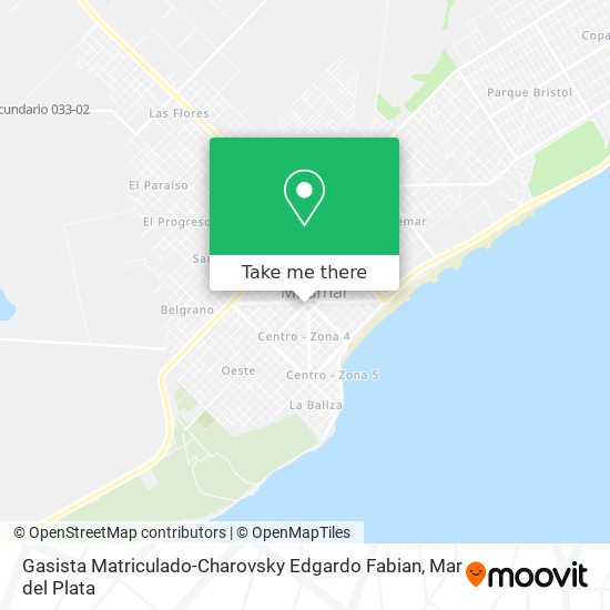 Gasista Matriculado-Charovsky Edgardo Fabian map