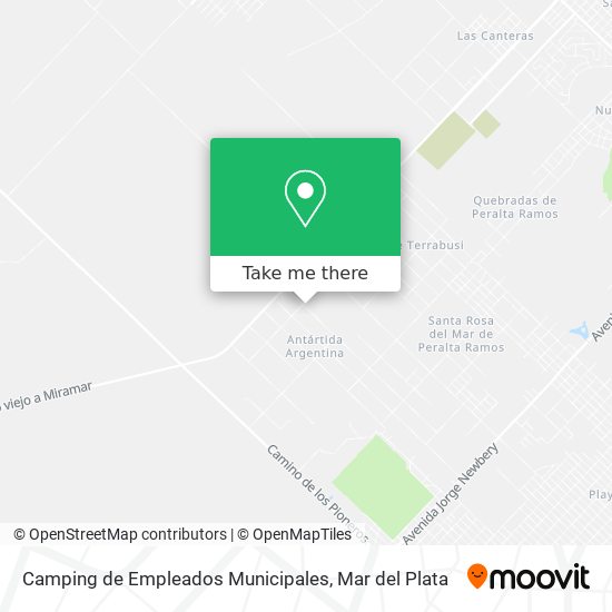 Camping de Empleados Municipales map