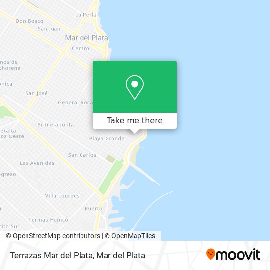 Terrazas Mar del Plata map