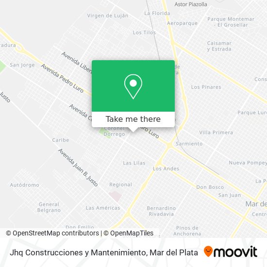 Jhq Construcciones y Mantenimiento map