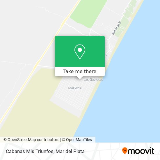 Cabanas Mis Triunfos map
