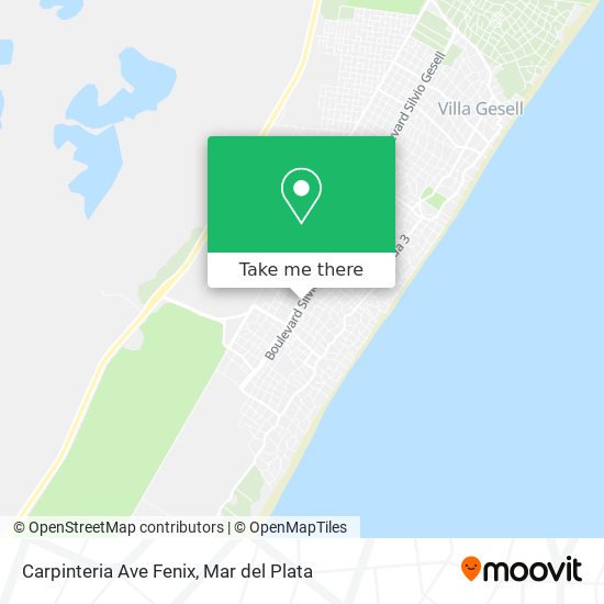 Mapa de Carpinteria Ave Fenix
