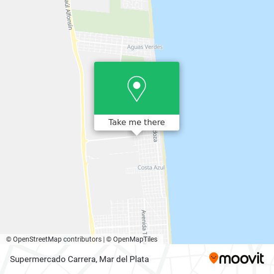 Supermercado Carrera map