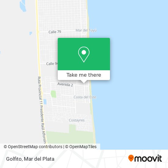 Mapa de Golfito