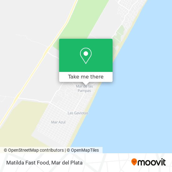 Matilda Fast Food map