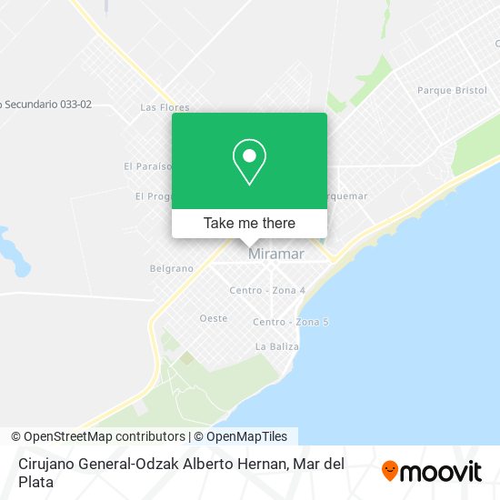 Cirujano General-Odzak Alberto Hernan map