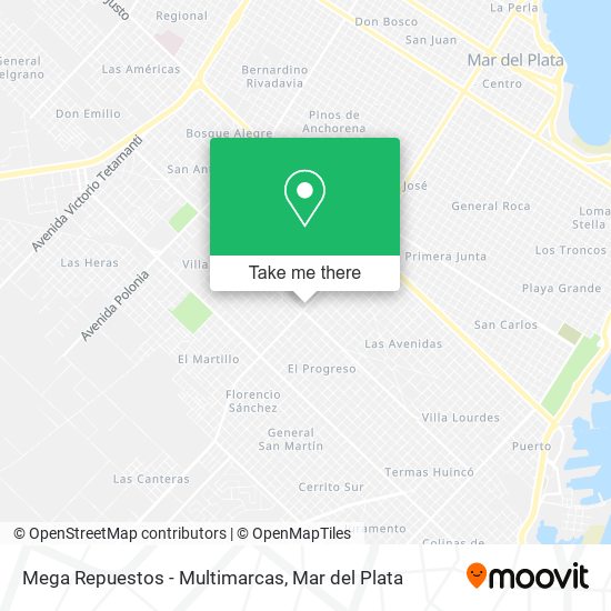 Mega Repuestos - Multimarcas map