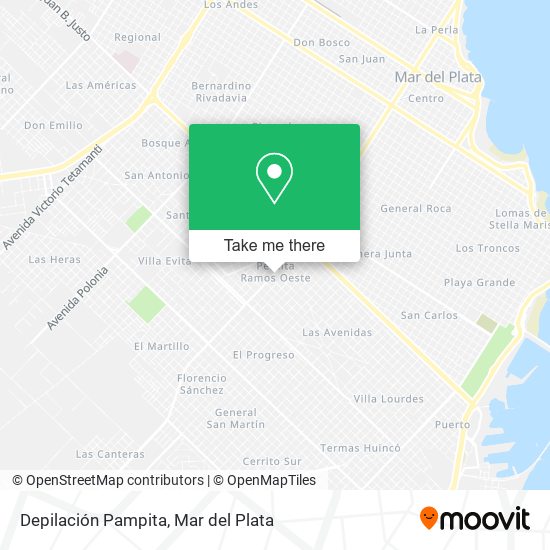 Depilación Pampita map