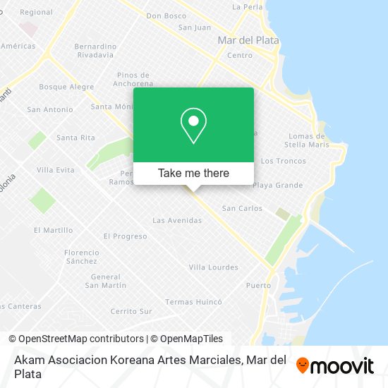 Akam Asociacion Koreana Artes Marciales map