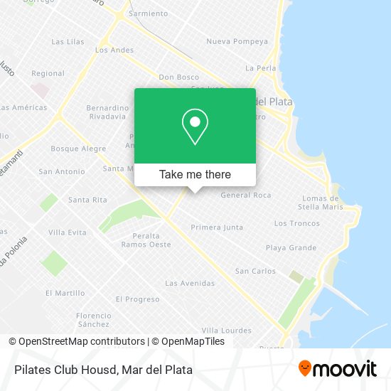 Pilates Club Housd map