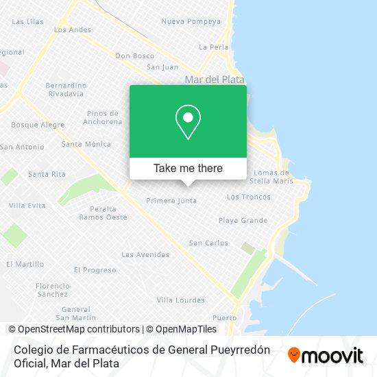 Colegio de Farmacéuticos de General Pueyrredón Oficial map