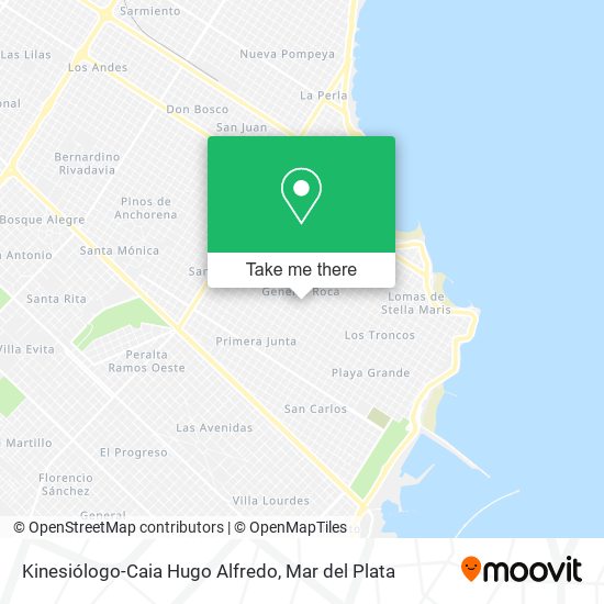 Kinesiólogo-Caia Hugo Alfredo map