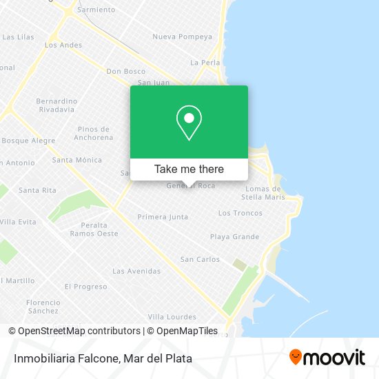 Mapa de Inmobiliaria Falcone