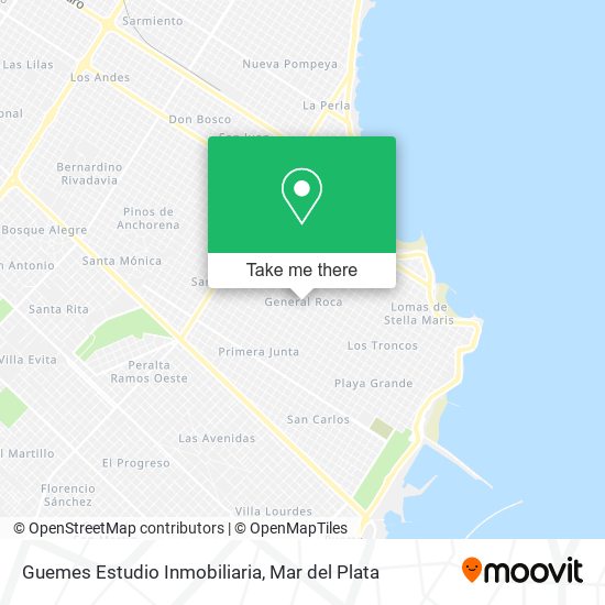 Mapa de Guemes Estudio Inmobiliaria