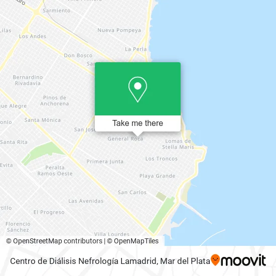 Centro de Diálisis Nefrología Lamadrid map