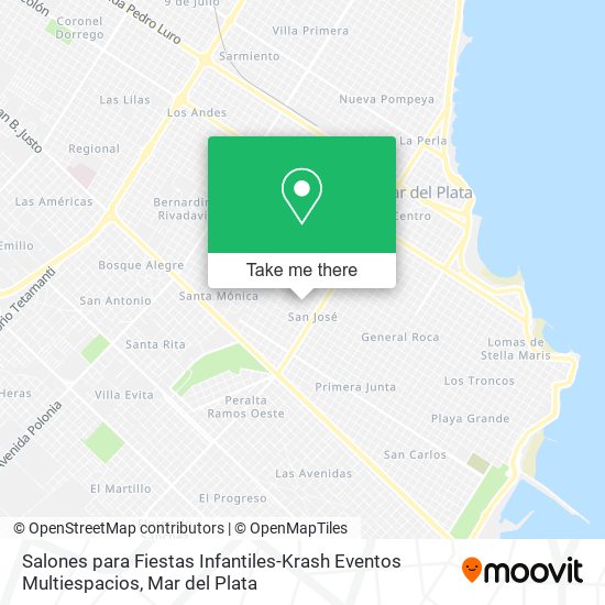 Salones para Fiestas Infantiles-Krash Eventos Multiespacios map