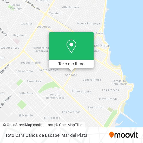 Mapa de Toto Cars Caños de Escape