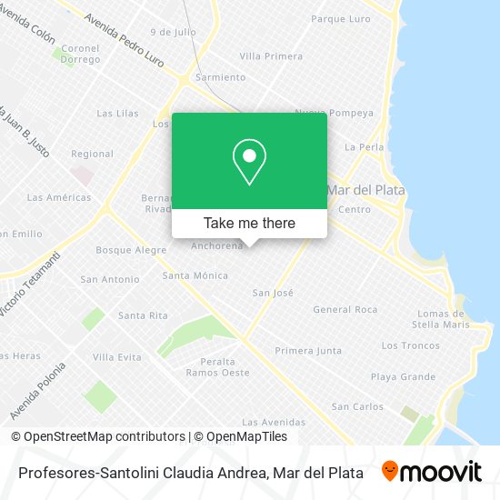 Profesores-Santolini Claudia Andrea map