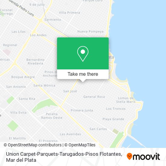 Union Carpet-Parquets-Tarugados-Pisos Flotantes map