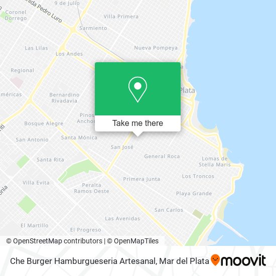 Mapa de Che Burger Hamburgueseria Artesanal