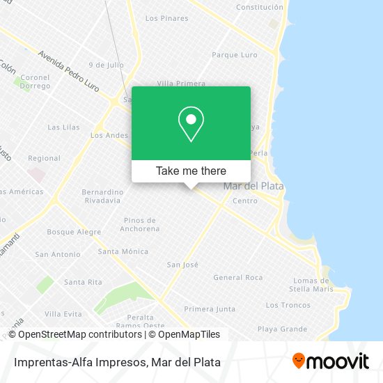 Imprentas-Alfa Impresos map