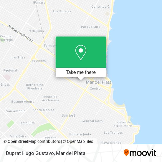 Duprat Hugo Gustavo map