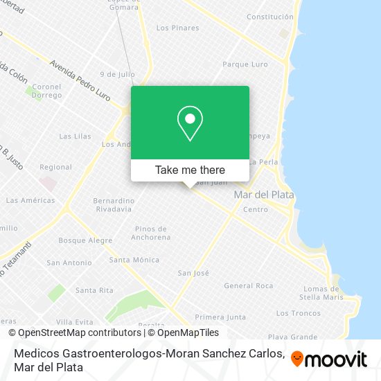 Mapa de Medicos Gastroenterologos-Moran Sanchez Carlos