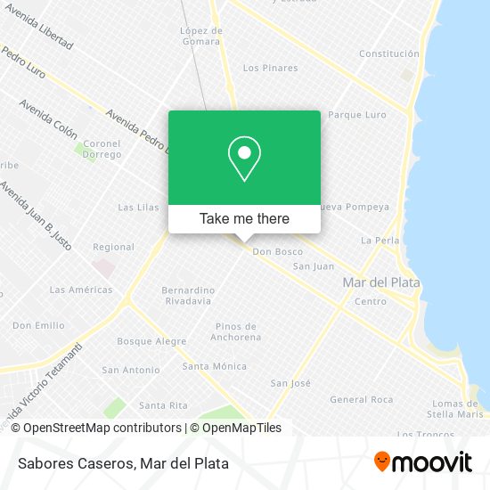 Sabores Caseros map