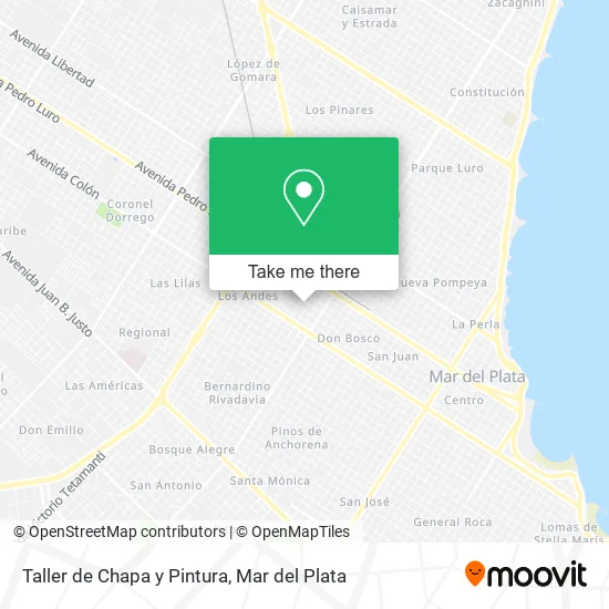 Mapa de Taller de Chapa y Pintura