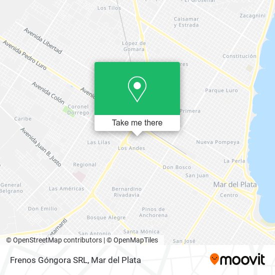 Mapa de Frenos Góngora SRL