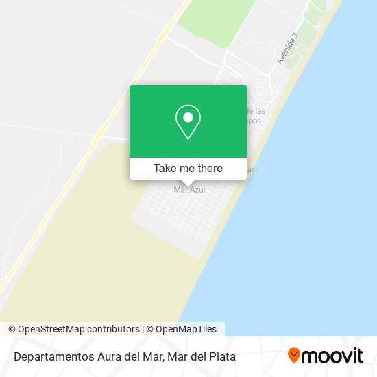 Departamentos Aura del Mar map