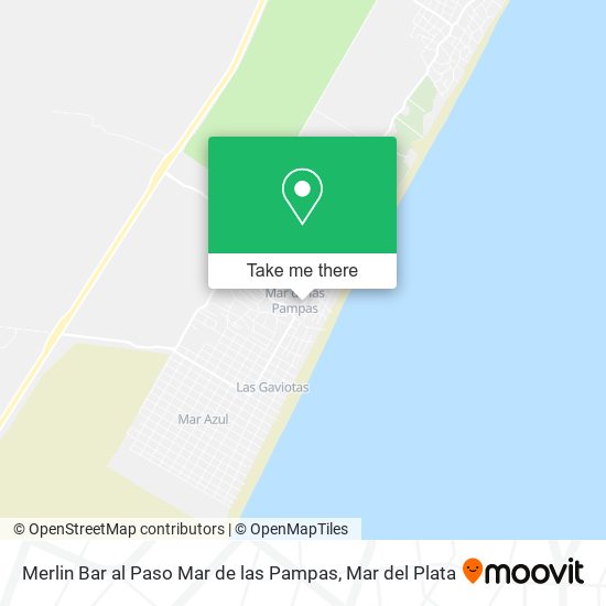 Merlin Bar al Paso Mar de las Pampas map