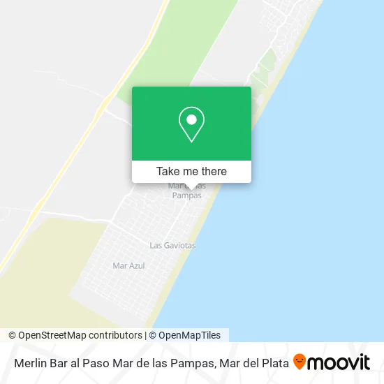 Merlin Bar al Paso Mar de las Pampas map
